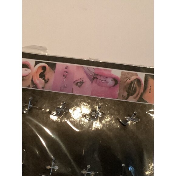 12pcs Body Piercing Kit Stainless Steel 22 Gauge white - Picture 5 of 6